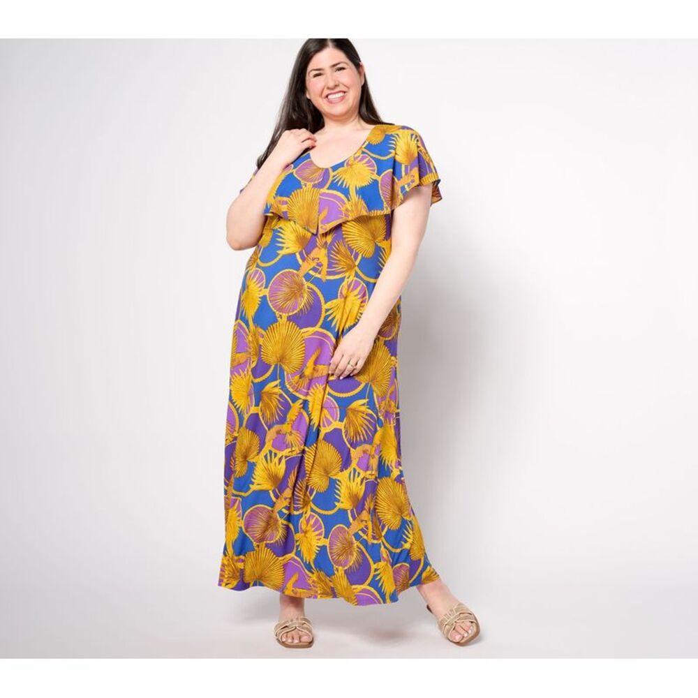 Women Control Women's Dress Sz S Global Illusions Maxi Yellow